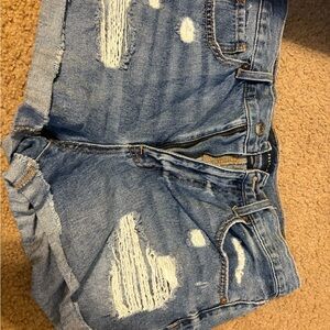 Aeropostale Distressed Jean Shorts
